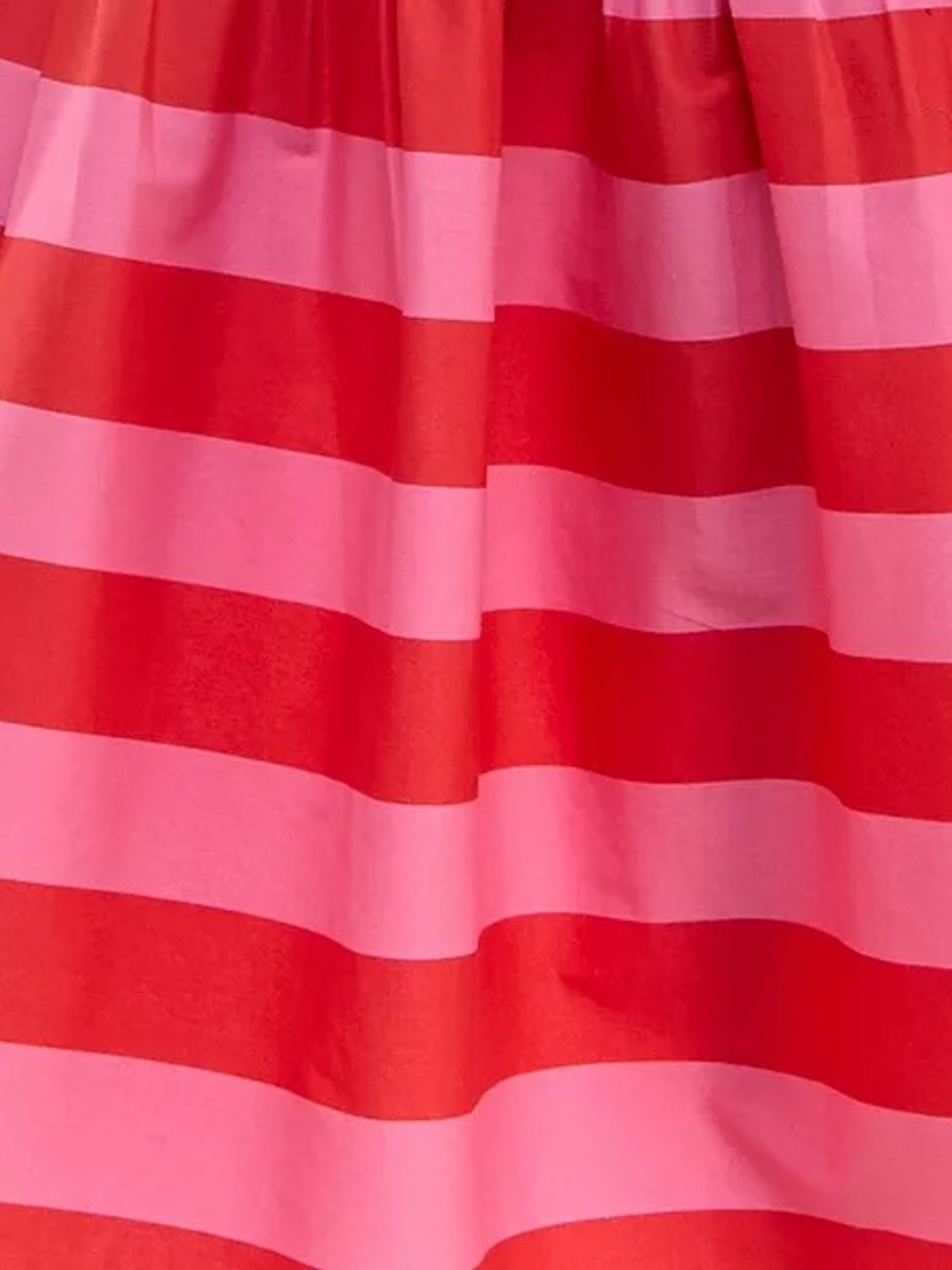 Crystal Doll Pink Red Stripe Puff Sleeve Midi Dress Cottagecore Size Small - Picture 10 of 10